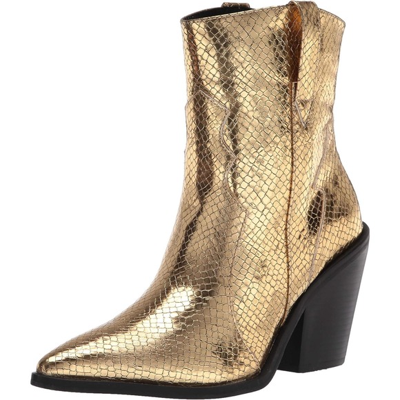 Madden Girl Gold Python Holsterr Boot - NWOT Size 6 - Picture 2 of 9